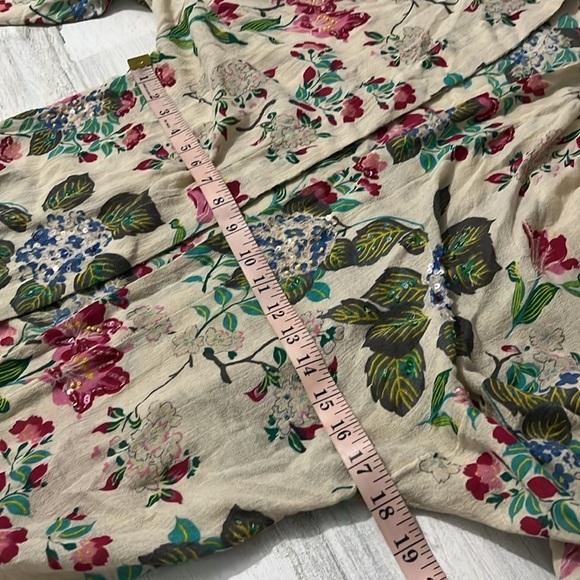 Free People Latimer Kimono In Neutral Combo Size XS NWT - Picture 7 of 11